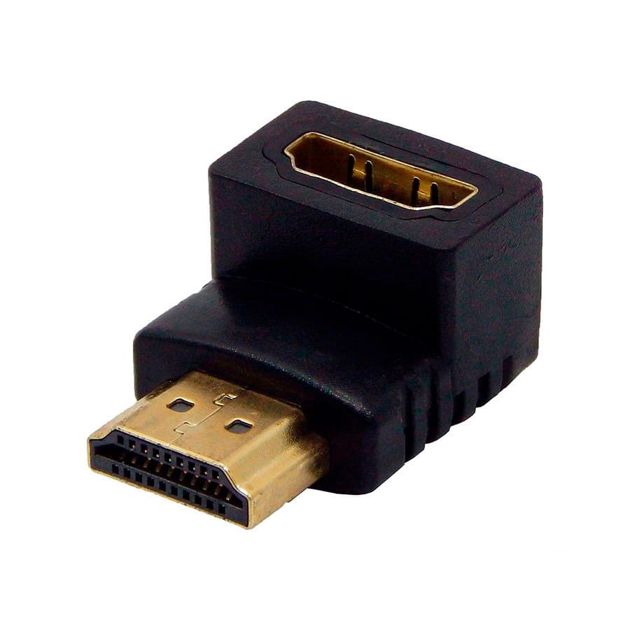 Adaptador HDMI Curva em L 90 Graus Macho x Fêmea