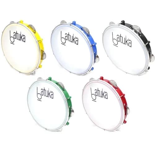 Pandeiro Batuka 10" Luen ABS Pele Leitosa