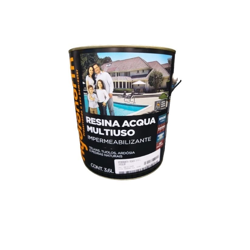 Resina Multiuso Brilhante Base Água Incolor 3,6lt - Hydronorth