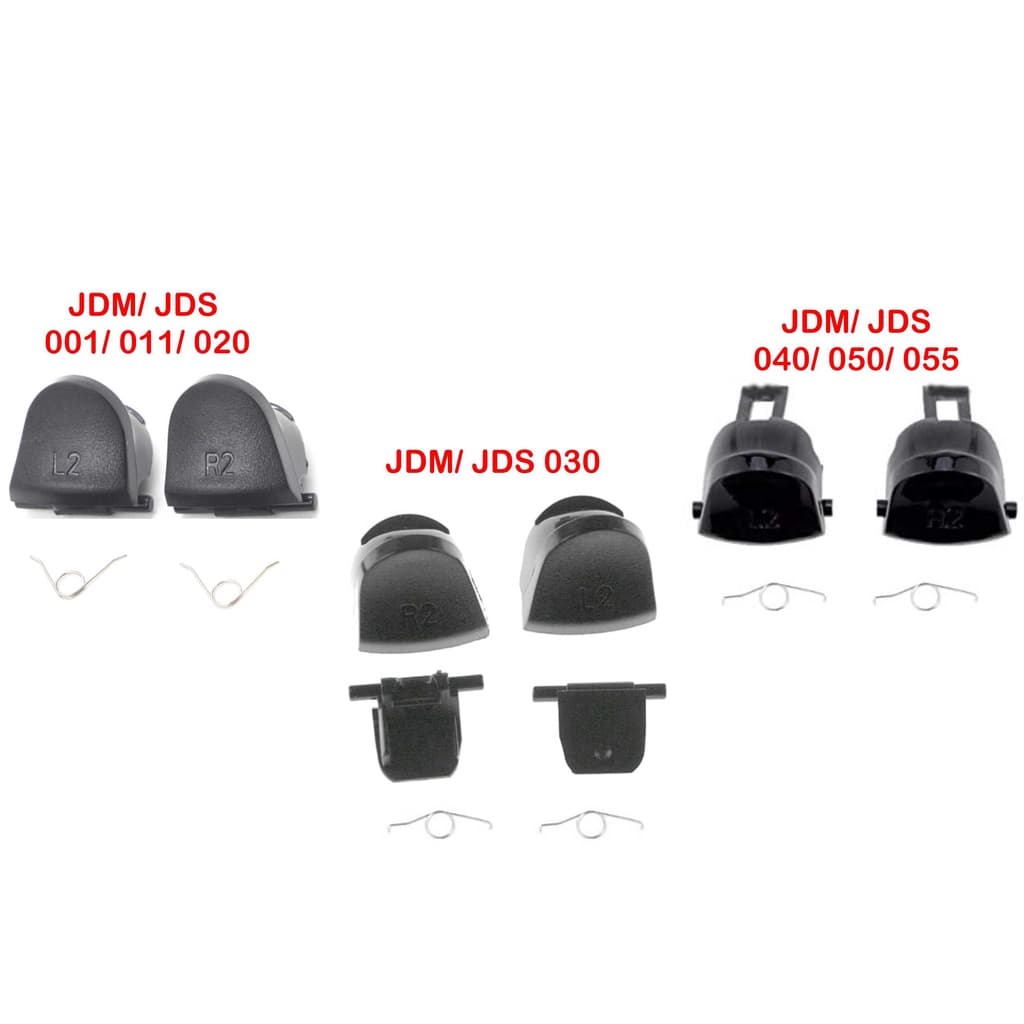 Botões L2 R2 + 2 molas para controle de PS4
