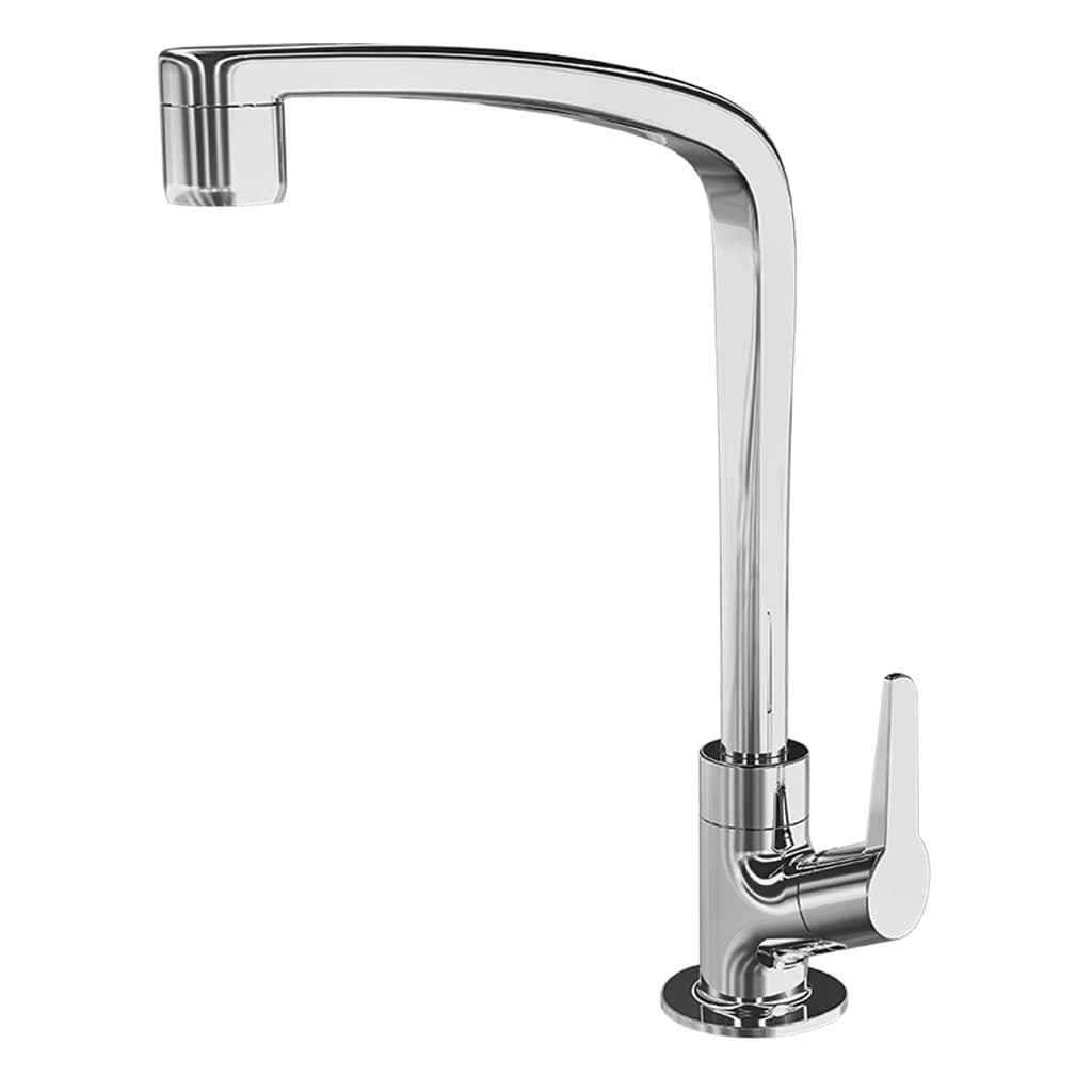 Torneira Cozinha Bancada Bica Móvel Cromada Linha Flatt 1167 F71 Lorenzetti