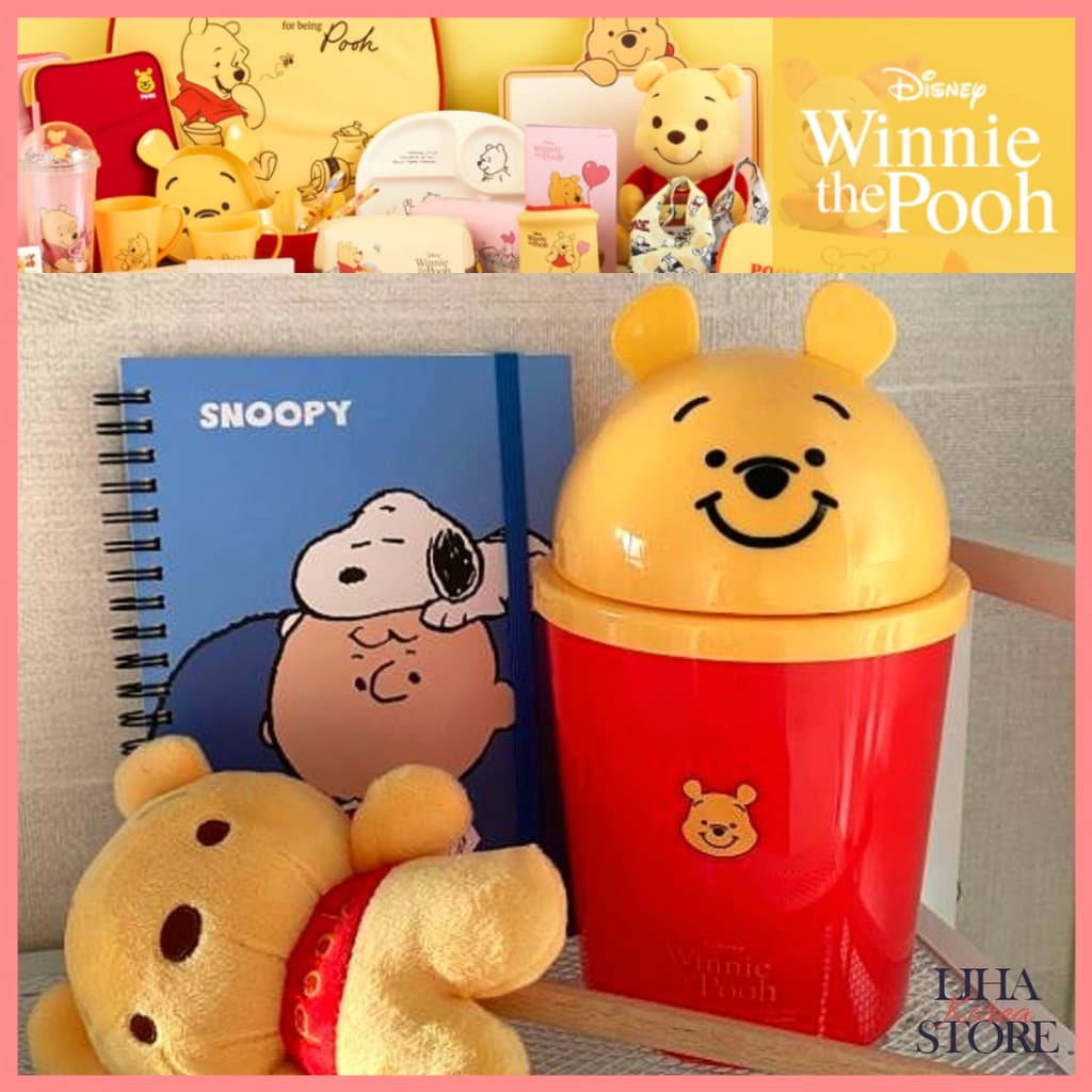 Lixeira Coreia Daiso Disney Winnie the Pooh 800ml