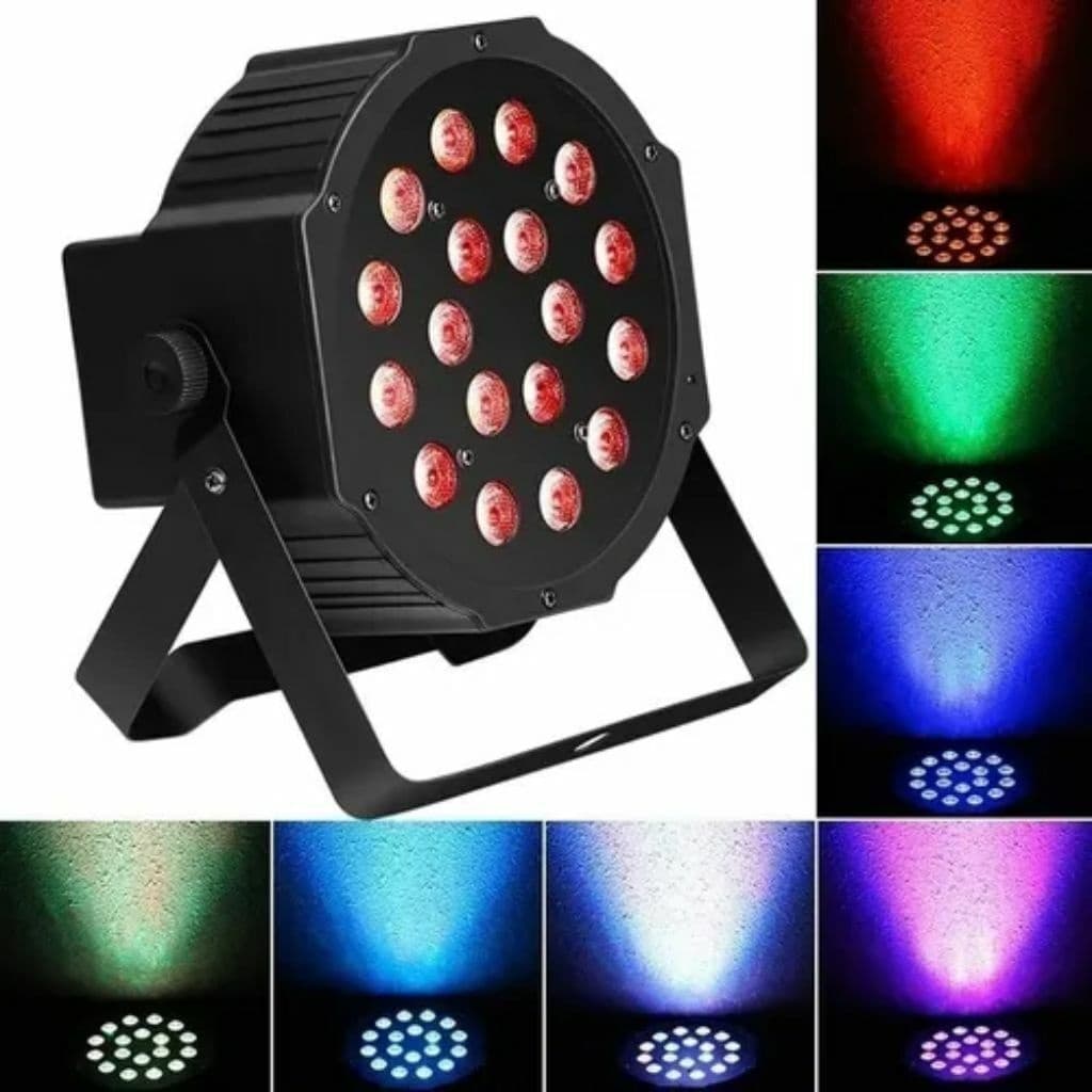 Projetor Iluminacao de Eventos Festa DJ Musica Flash LUATEK 18LEDS LK-184