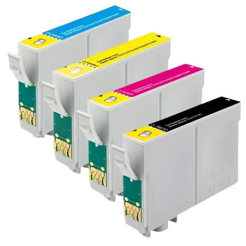 Kit 4 Cartuchos Compatíveis Novos T1331 T1332 T1333 T1334 - Impressoras TX320F TX420W