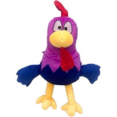 Boneco de Pelúcia Galo Carijó da Galinha Pintadinho 42 cm Antalérgico