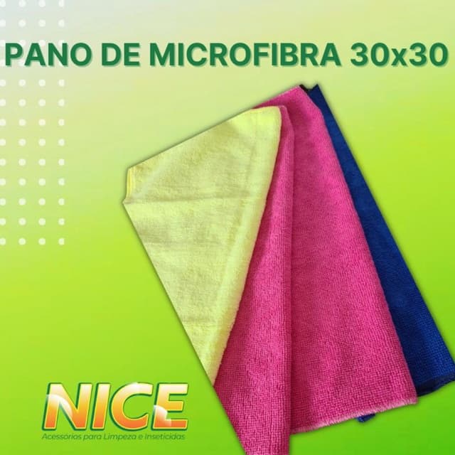Pano Microfibra para limpeza 30x30
