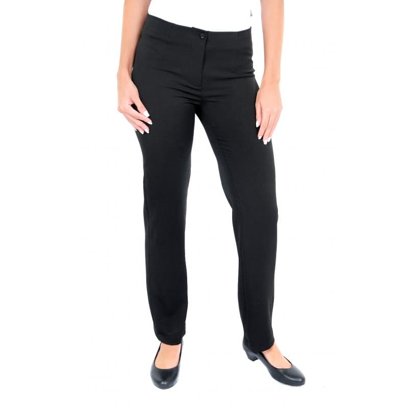 Calça Feminina Social Preta Com Lycra Cintura média Uniformes direto da fábrica Direto da Fábrica