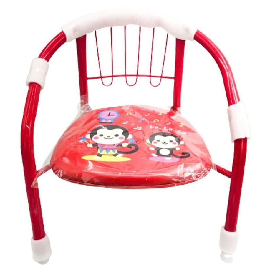 Cadeira Infantil Armação Metal Assento - Cadeirinha Cores Diversas