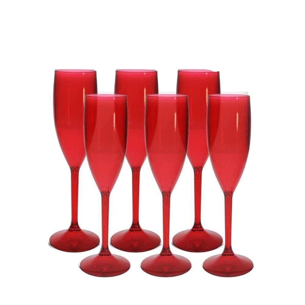 Taça Champagne em acrílico kit com 50un