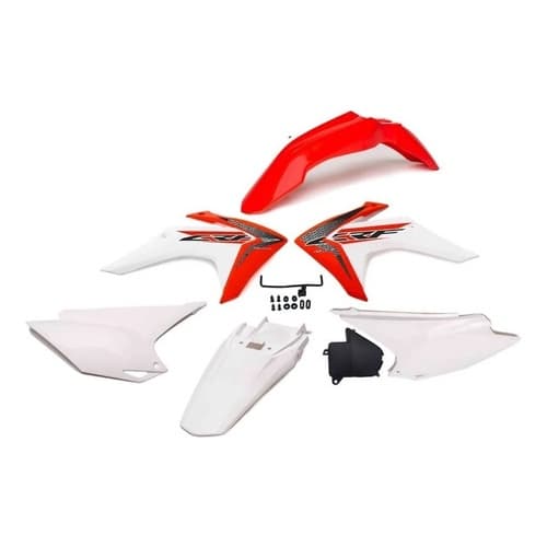 Kit Plástico crf Amx Original Crf 230 2008 - 2020 Com Adesivos roupa plásticos adaptável completo amx original crf 230f
