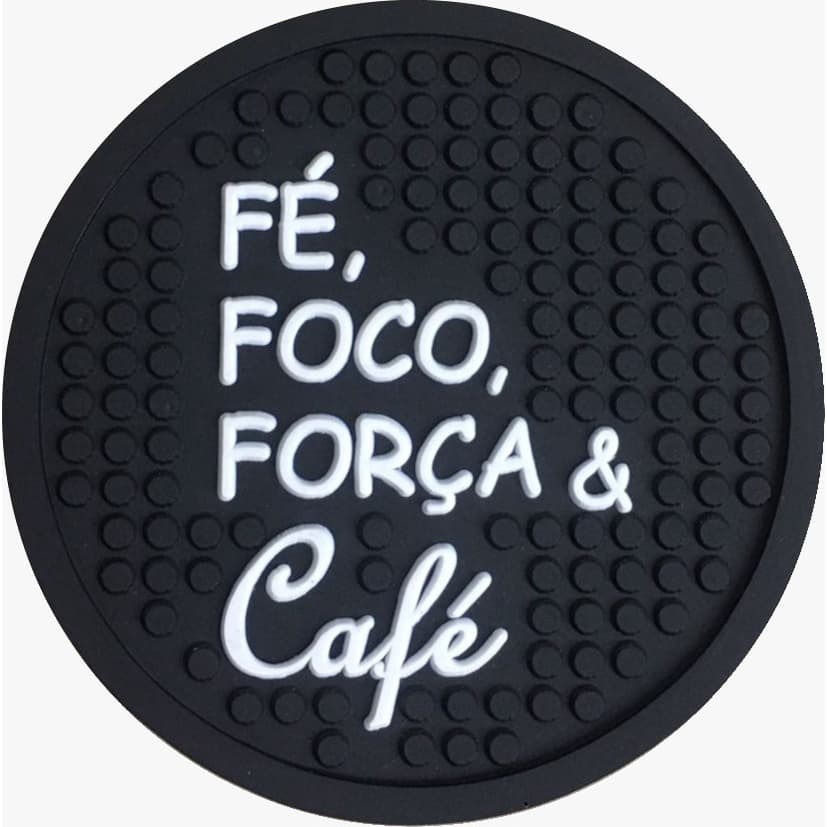 1 Porta Copo Emborrachado Alto Relevo Barmat Descanso de copo para Café Chá Chocolate Quente