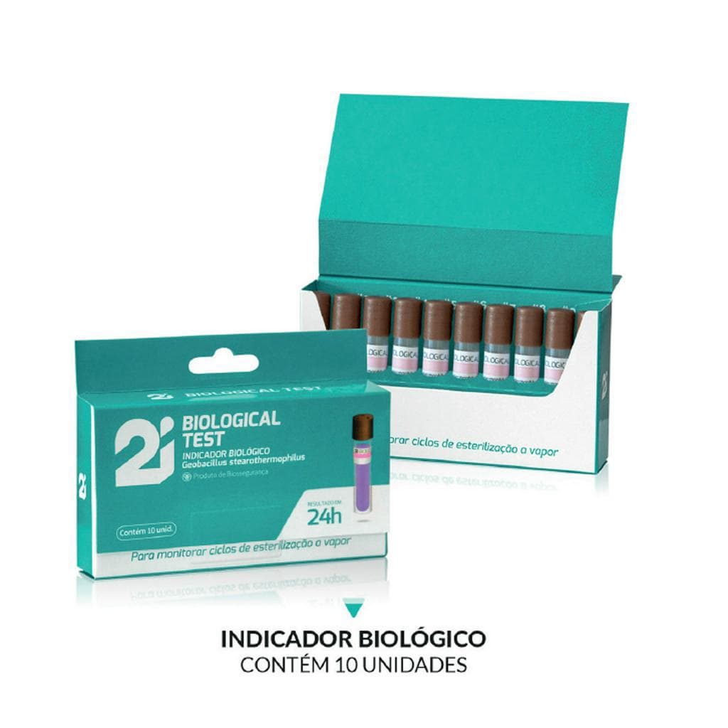 Teste Biológico 2i Indicador Autoclave 10 Ampolas