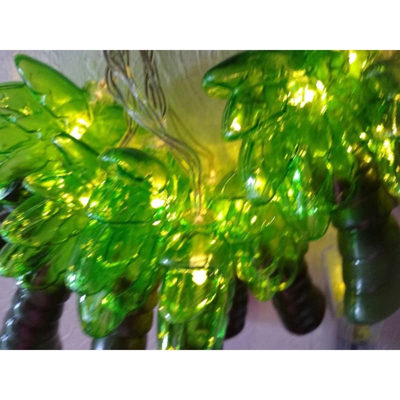 Cordão coqueiro luminoso enfeite