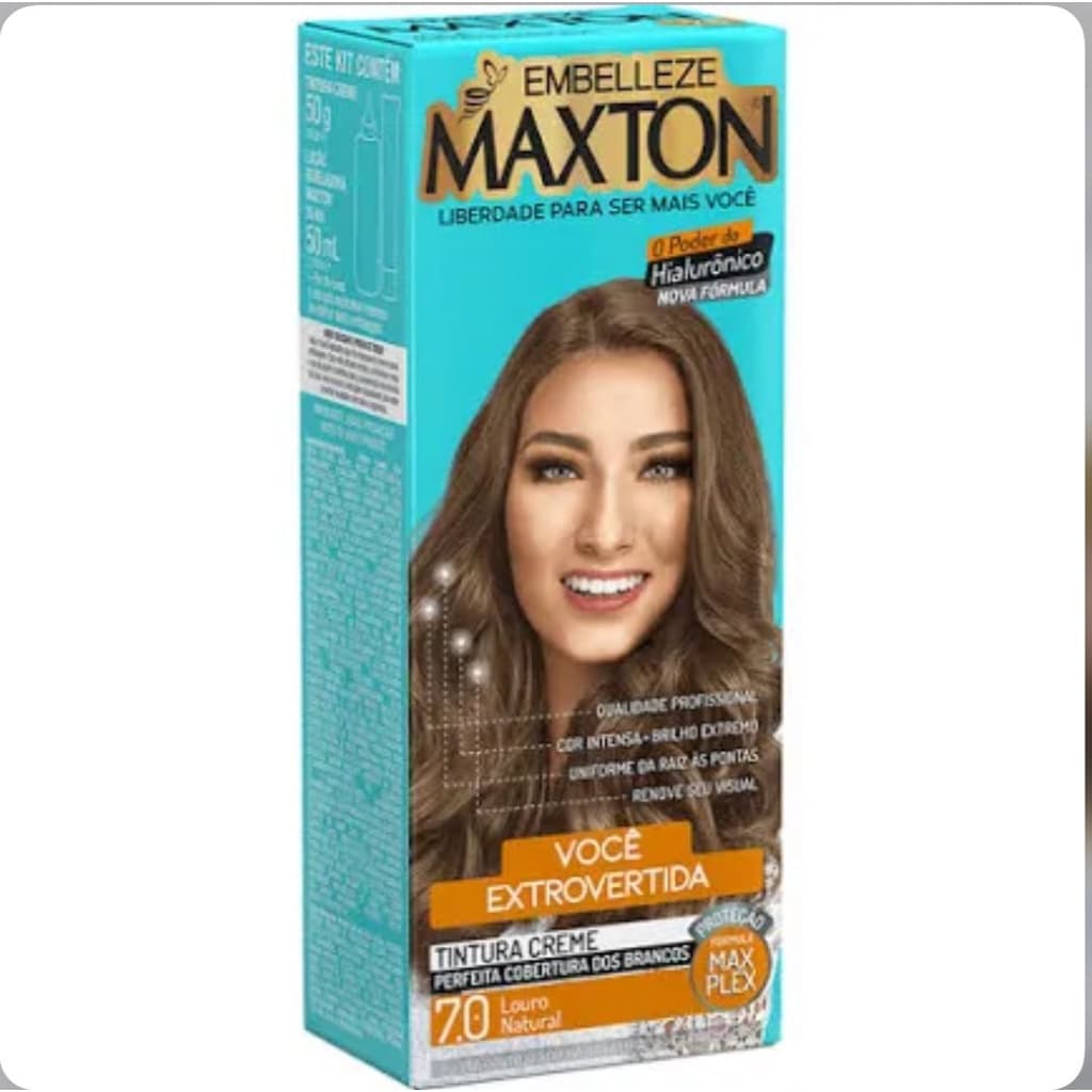 Coloração Maxton Louro Natural 7.0 Embelleze