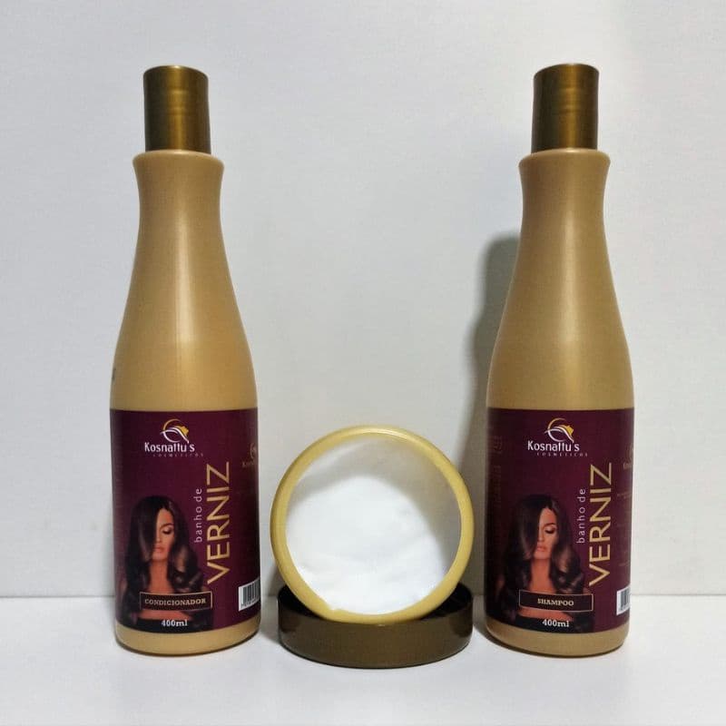 Linha De Manutenção Kosnattu's Verniz Recupere o Brilhos Do Seus Cabelos
