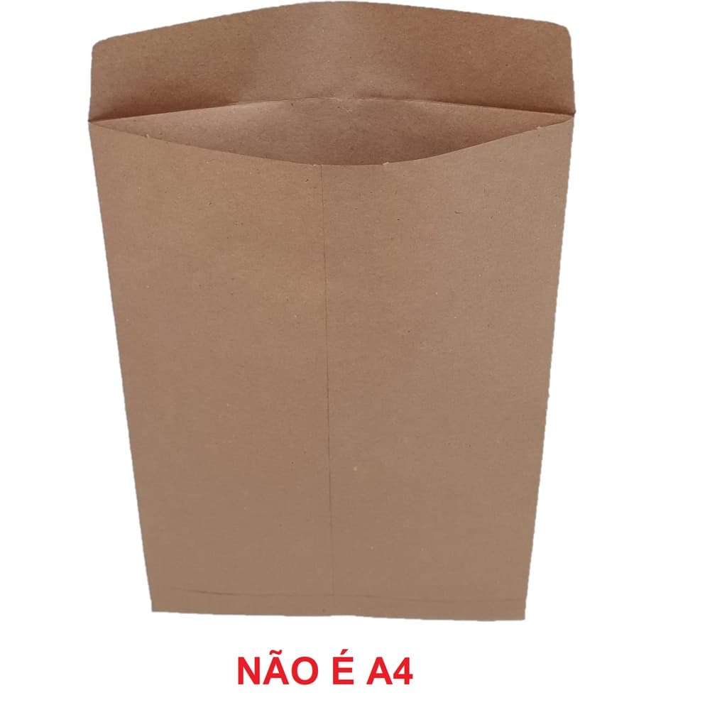 Envelope meio A4 kraft pardo 162x229 mm 16x23 cm envios correios 100 unds