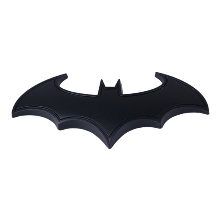 Adesivo Emblema Preto de Metal 3d Batman Morcego Carro Moto Bicicleta