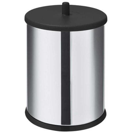 Lixeira inox 6,3 litros com tampa em pino cozinha banheiro,escritório,cozinha