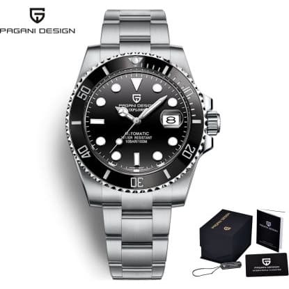 Relógio Explorer Submariner 100m Pagani Design Pd1661 Movimento Seiko Nh35a e Citizen Miyota