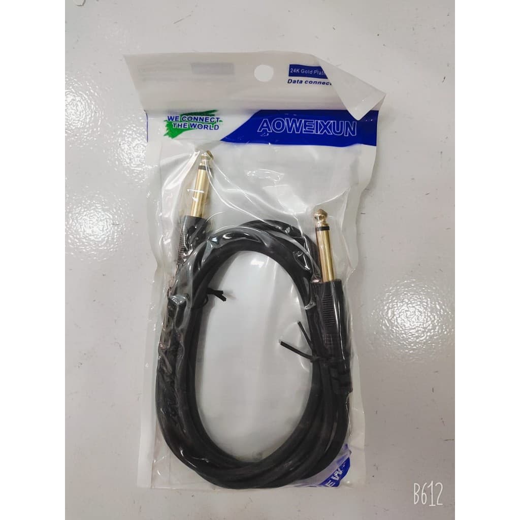 Cabo P10 para P10 Mono – Preto 1,5m / 3m / 5m | Ideal para Instrumentos, Caixas de Som e Mesa de Som