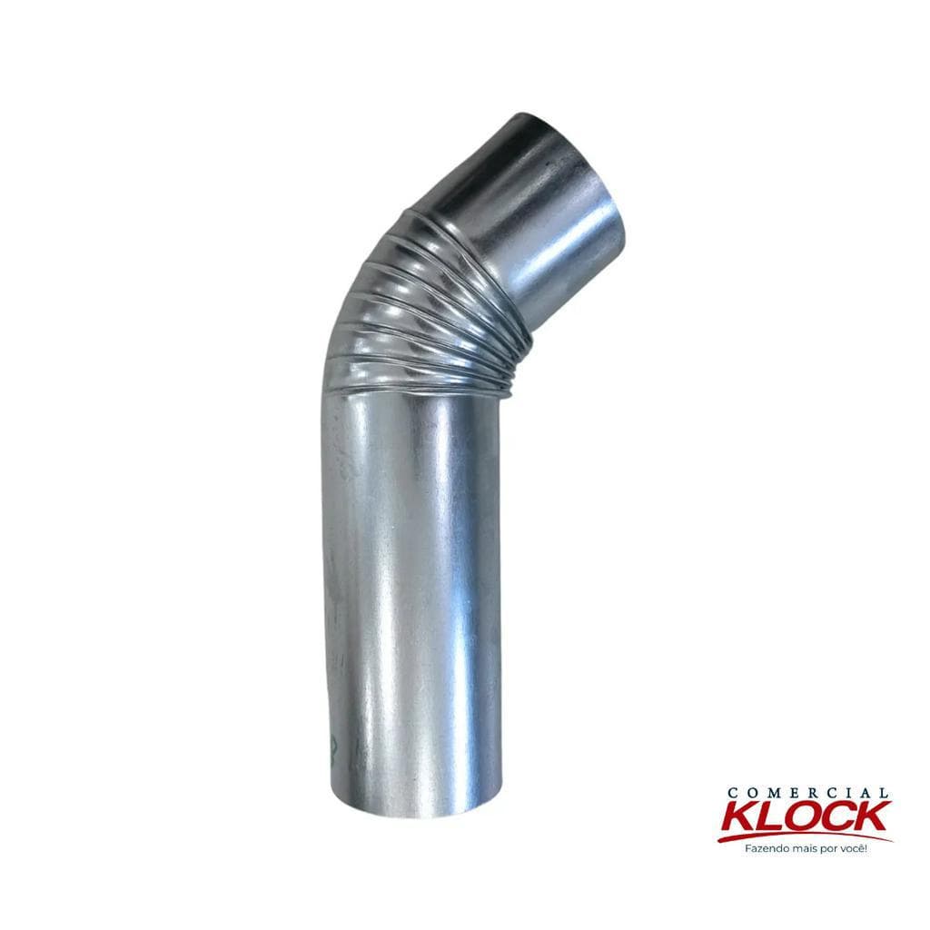 Curva Galvanizada 45° Para Fogão a Lenha 110mm