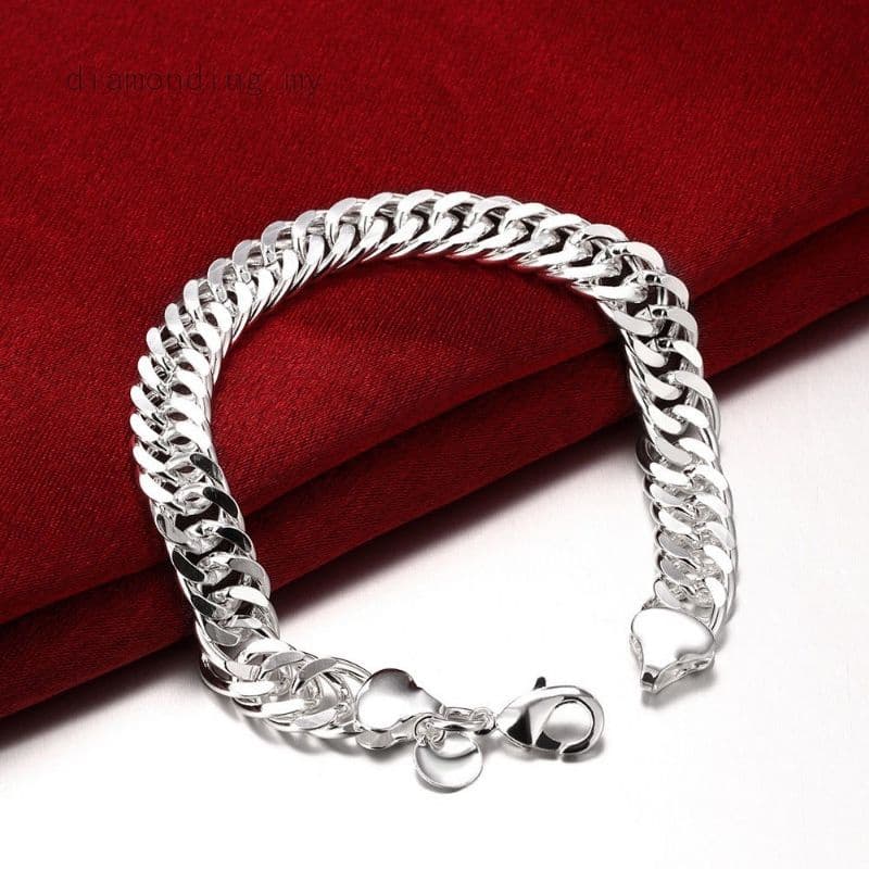 Pulseira Masculina Prata Barata