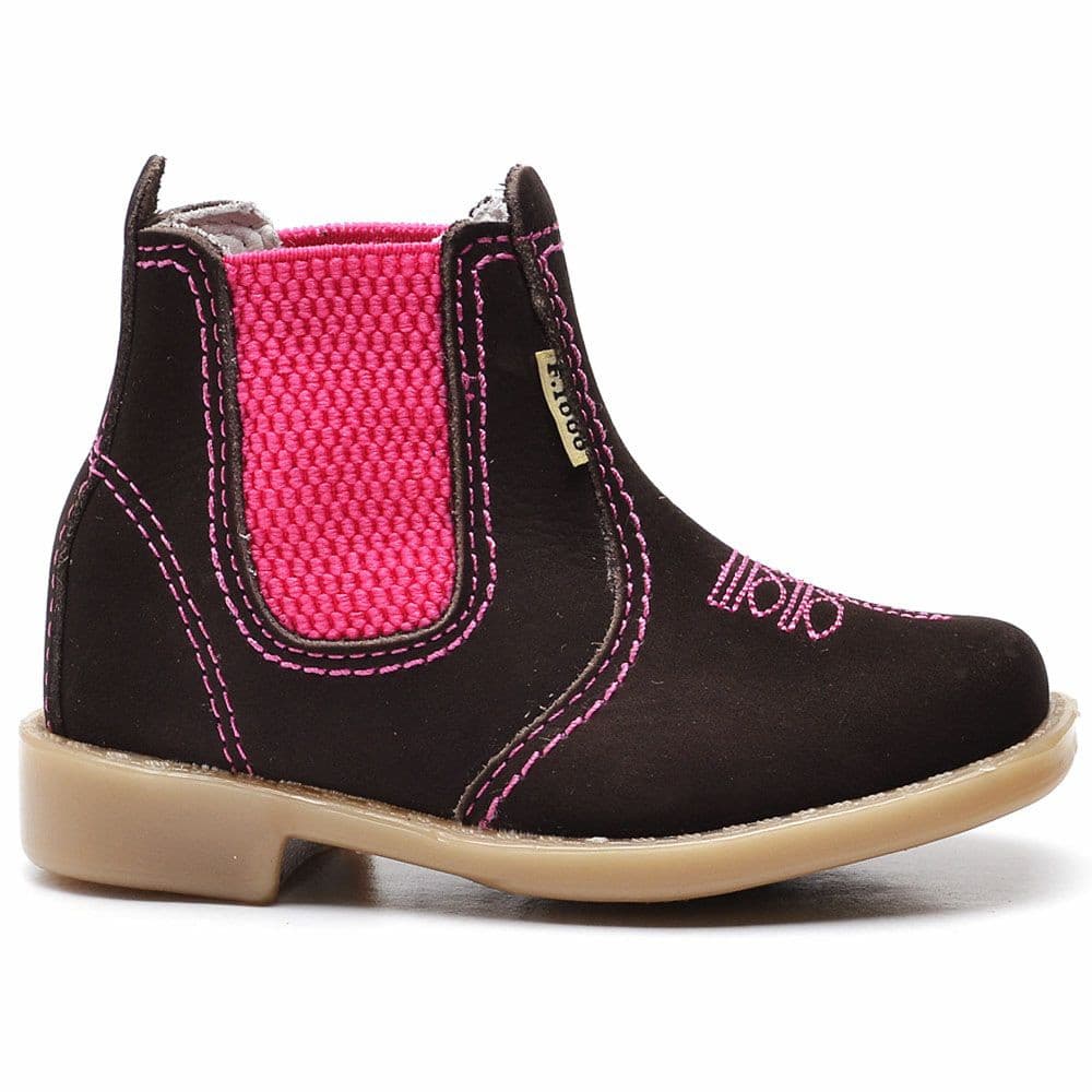 Botinha Botina Infantil Feminina Cor Rosa Country Montaria Festa Junina Pronta Entrega Oferta