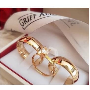 par de Alianças 6mm MOEDA ANTIGA banhada ouro 18k GANHA SE ANEL SOLITARIO!