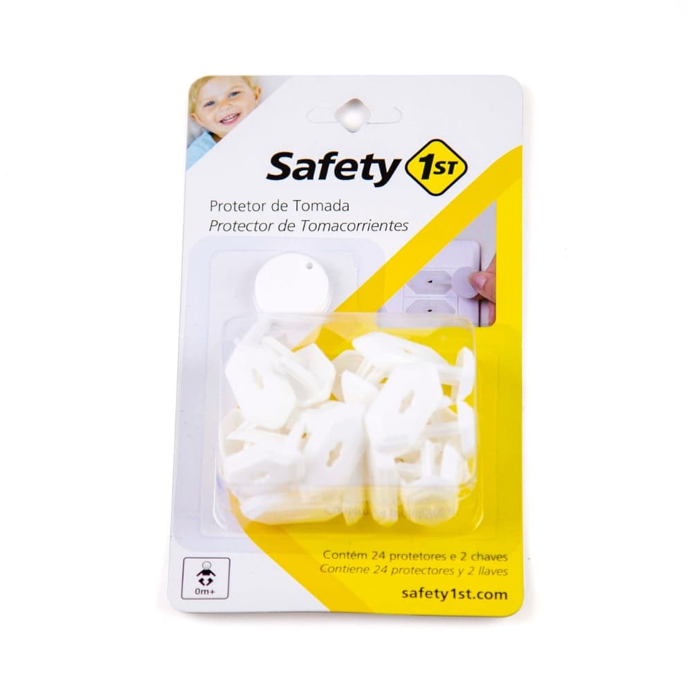 Protetor de Tomadas 24 unidades Safety 1st White Proteção