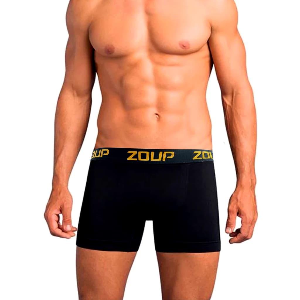 Cueca Boxer Adulto Zoup Premium na embalagem e cartela Top de Linha