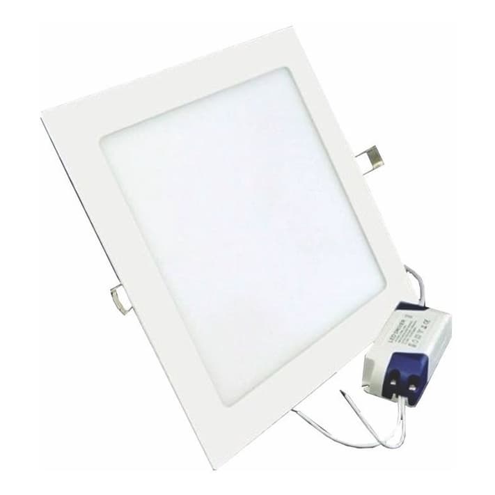 Luminária Painel Plafon Led 18W Quadrado Embutir BRANCO FRIO 6500K