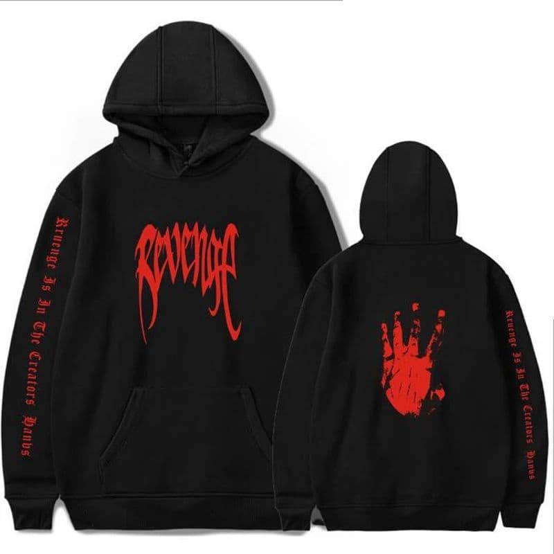 Moletom Xxxtentacion Revenge Vermelho Blusa Frio Capuz