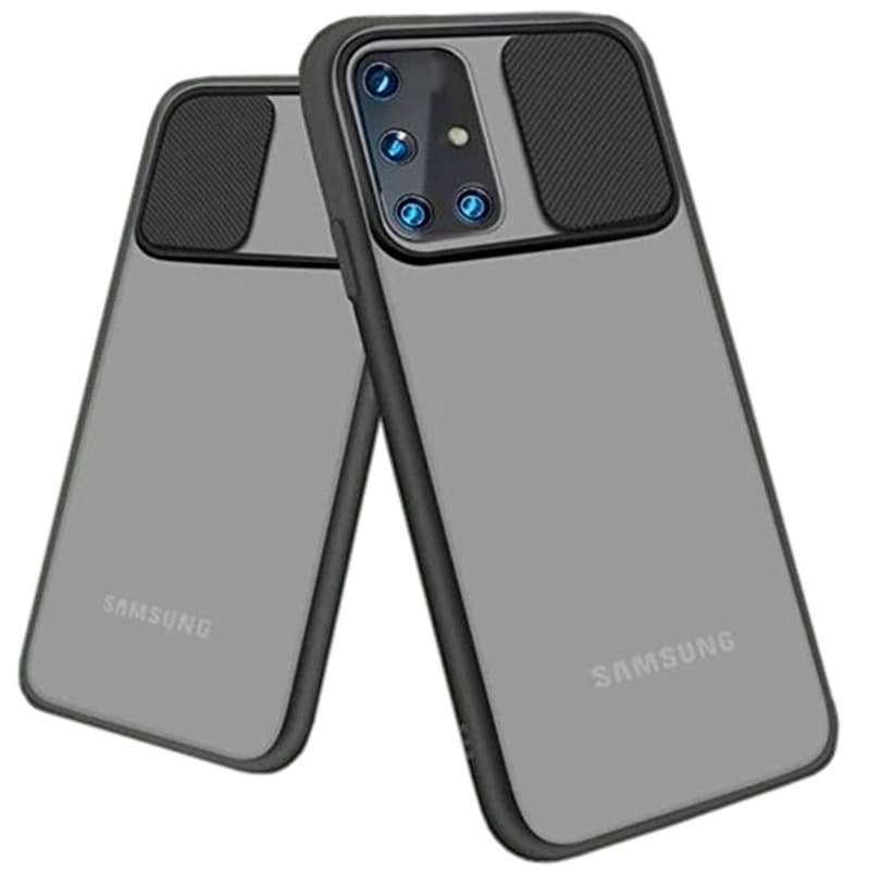 Case Bumper Com Proteção de Câmera Slider Para Galaxy M51 M31 e M21s Capa em Cores