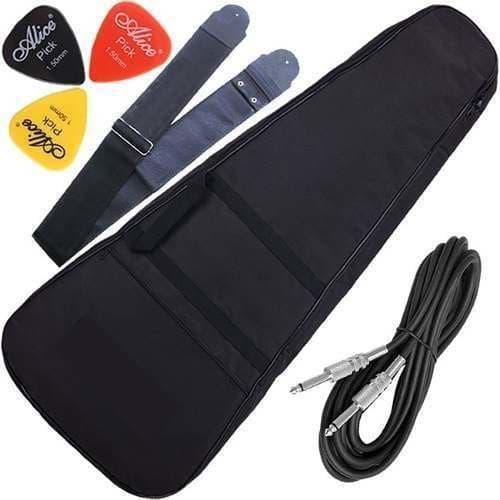 Kit Capa Para Violão Acolchoada C/ Palhetas Correia Cabo