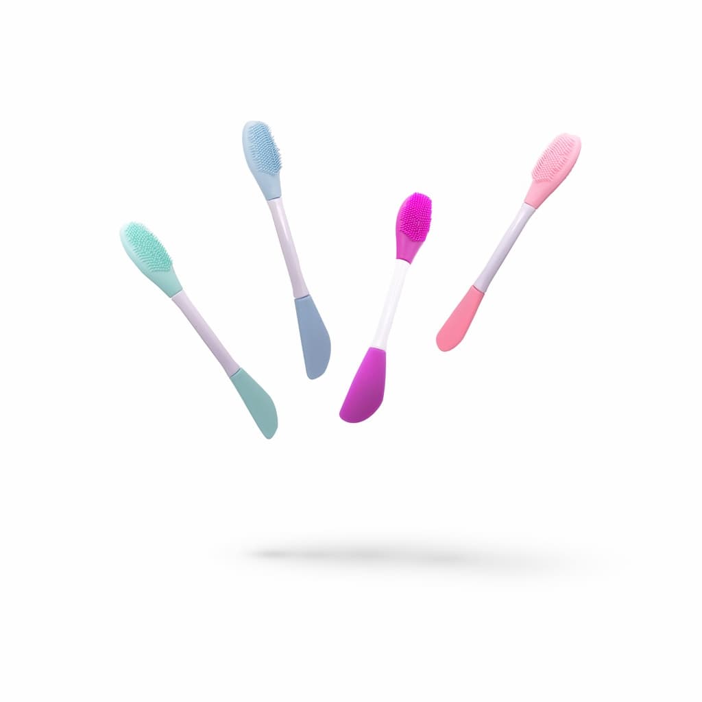 Espatula e Escova De Mascara Facial De Silicone Makeup PRO
