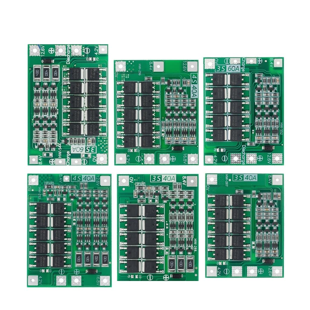 3S/4S 40A 60A Placa De Proteção Do Carregador De Bateria De Íon-Lítio De 18650 BMS PULAR Para Motor De Perfuração 11.1V 12.6V/14.8V 16.8V Enhance/Balance