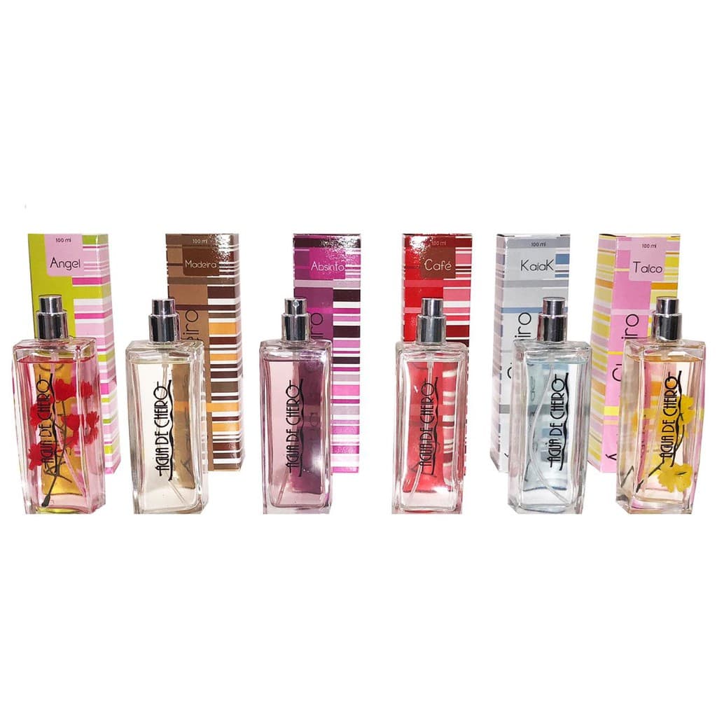 6 Perfumes Água de Cheiro Fragancias Atacado