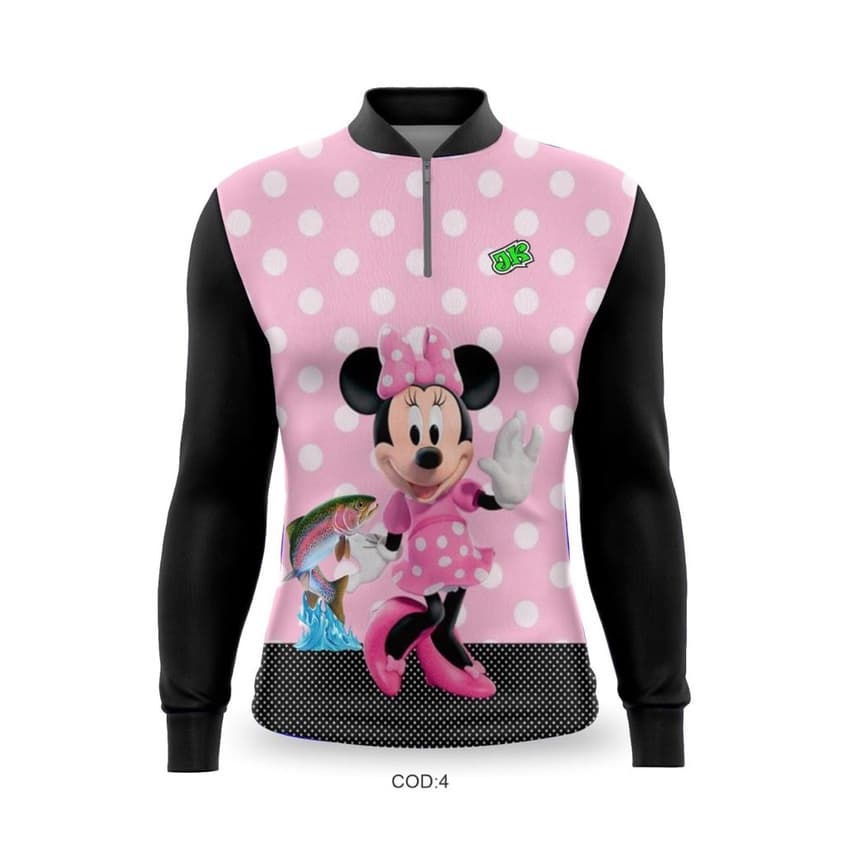 CAMISETA DE PESCA MANGA LONGA ESPORTE PREMIUM  FEMININA MINNEI