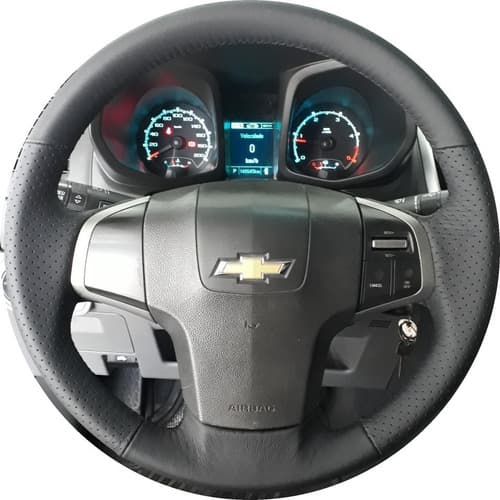 Revestimento Do Volante Em Couro Legítimo S10 Ltz