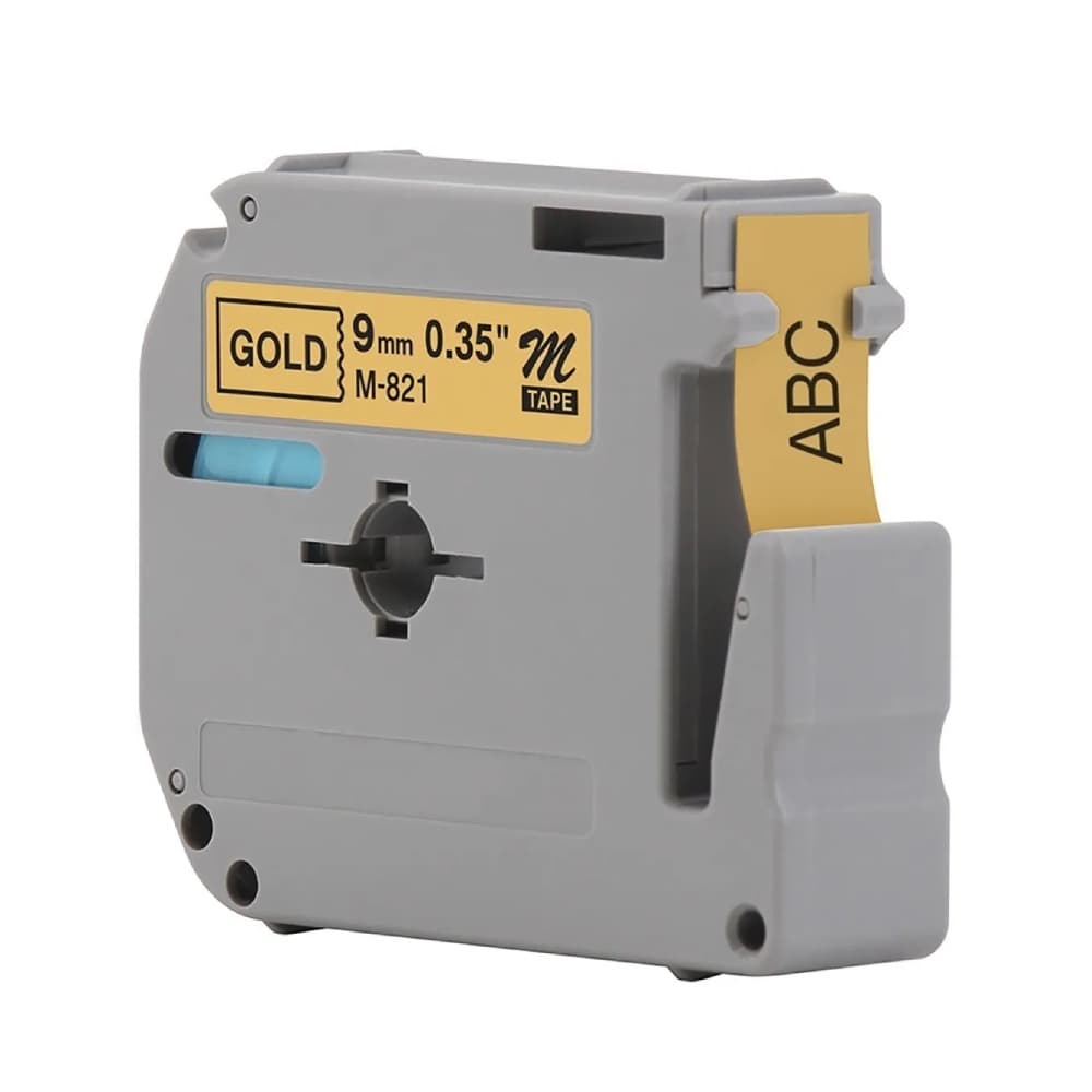 Fita Rotuladora Compatível Rotuladora Brother Mk-231 M-k231 Mk231 M231 Dourada