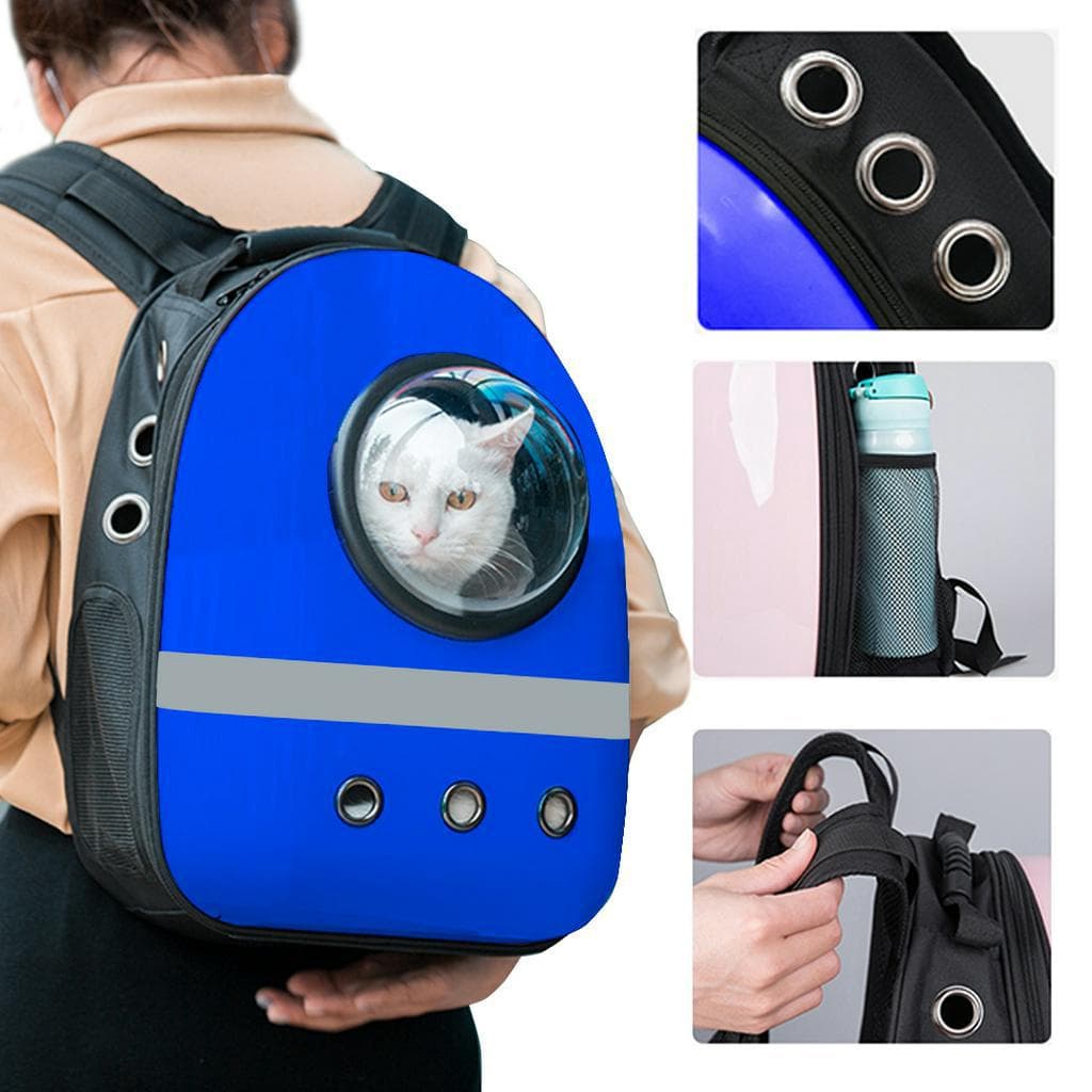 Mochila Pet Visão Panorâmico Astronauta Color Dog Cat