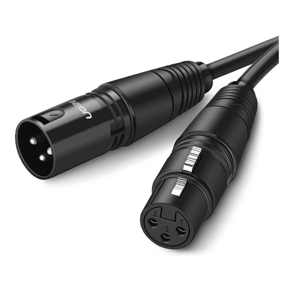 Ugreen - Cabo Profissional Microfone Xlr Balanceado - Selecione o tamanho - C/ nfe