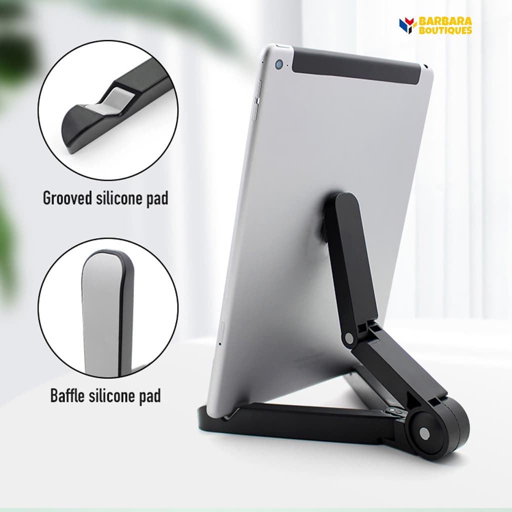 Suporte Dobrável Portátil Para Tablet / Suporte Universal Para Ipad & Android / Tablet De Mesa (Ângulo Ajustável)