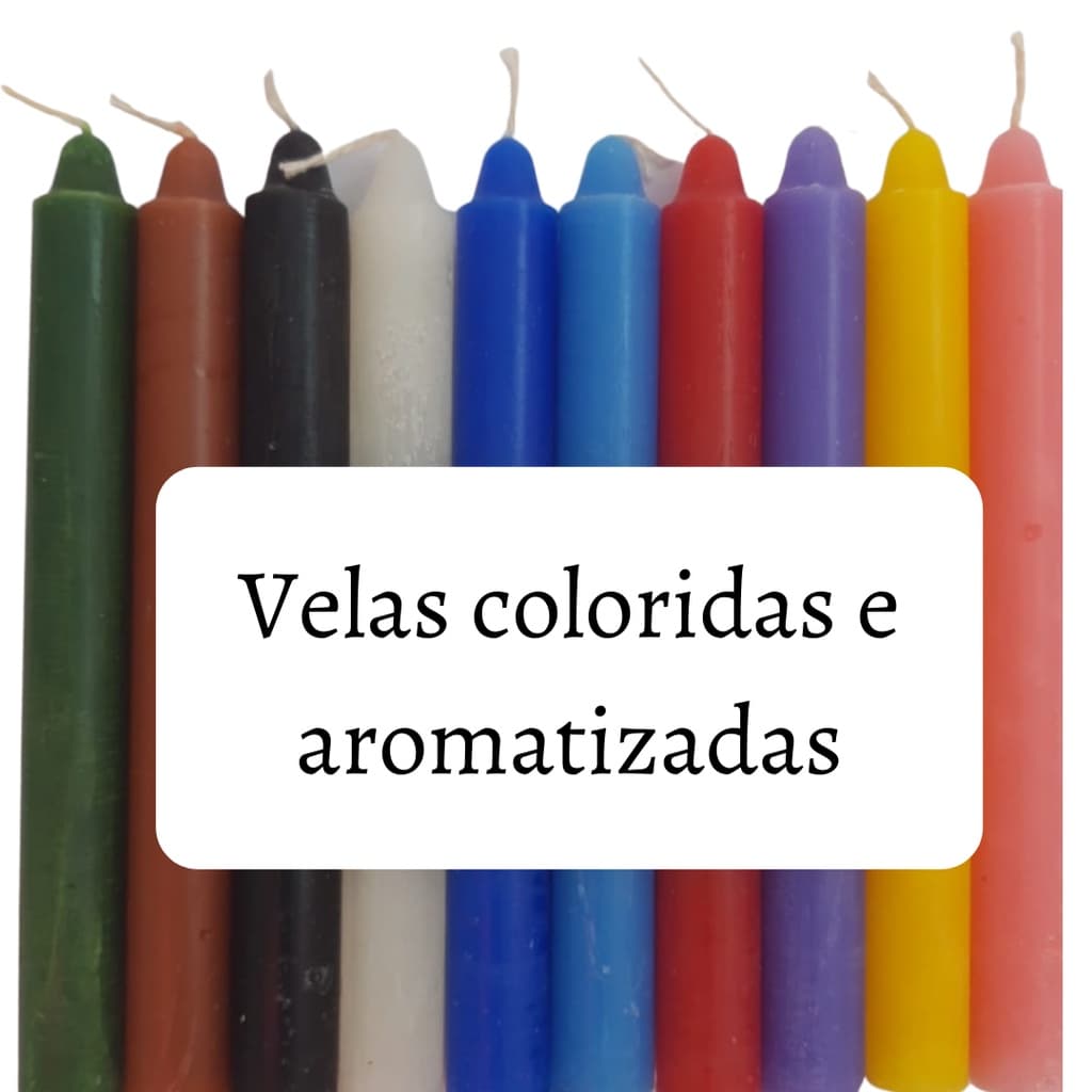 Velas Palito Coloridas  23g 14cm 4 Unidades