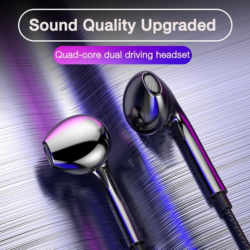 Fone De Ouvido Com Fio Bass Stereo Em 5 Cores Para Esportes / Música / Headsets Para Smartphone