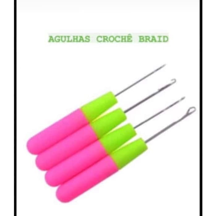 Agulha Gancho para Aplicação de Extensões Crochet Braids