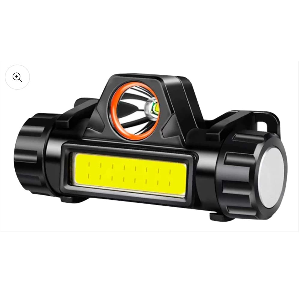 Lanterna Cabeça Com Zoom Imã 2 Led Cree Profissional Usb