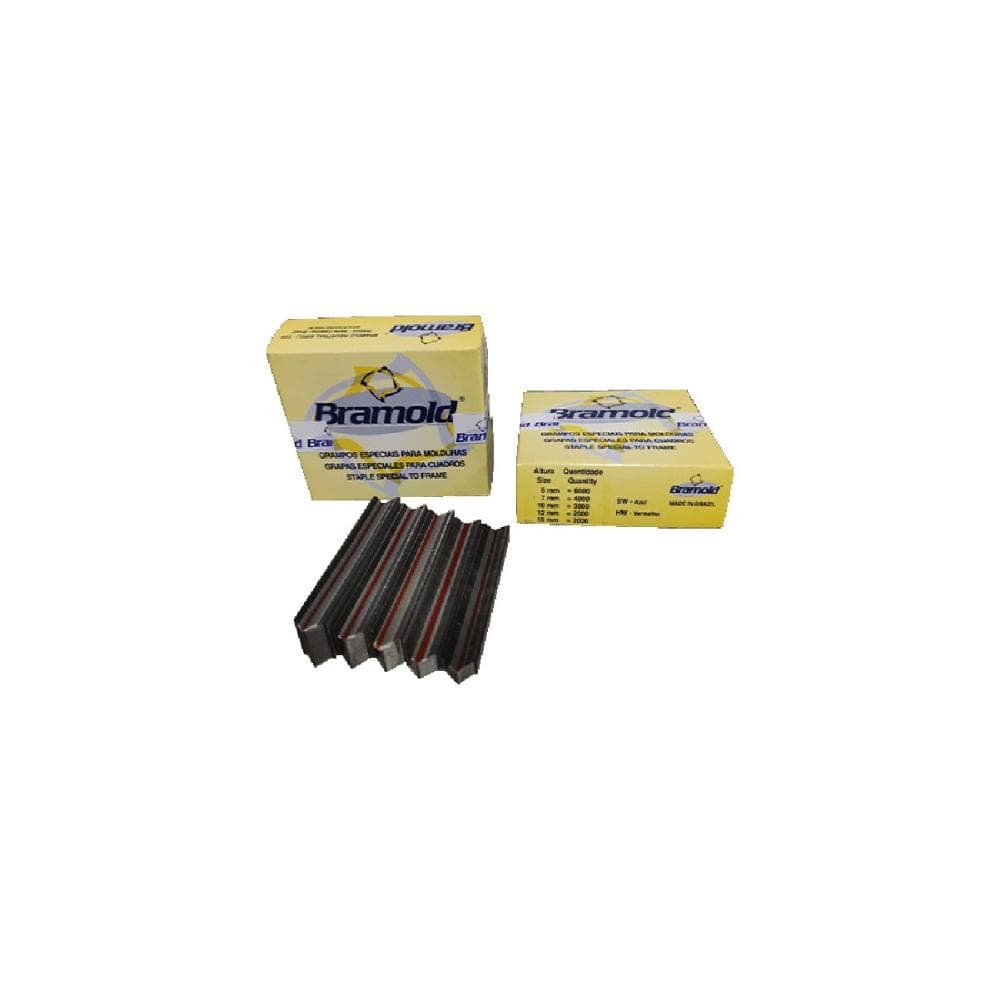 Grampo de Moldura HW 7mm com 4000 unidades - Bramold, Tamanho: 7mm
