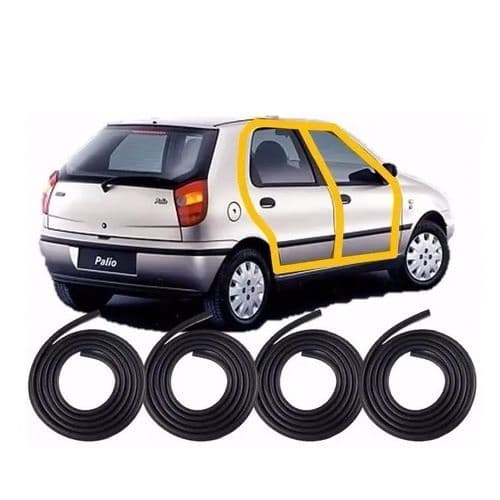 Kit Borracha Vedação Da Porta Fiat Palio G1/g2 1996 À 2005