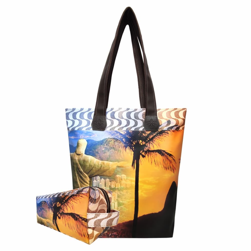 Bolsa Feminina Nécessaire Feminina Praia Adulto Rio de janeiro Magicc Bolsas BN-037